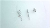 Earrings Child Animaletti in White Gold Zirconia GECHI ZIRC OV N/C 1.50 B